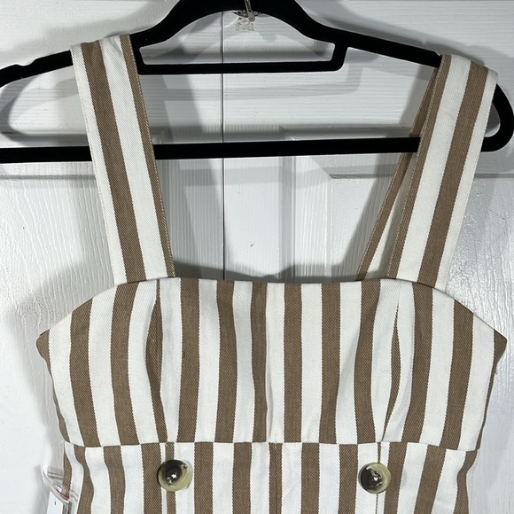 NWT Urban outfitters cropped striped jumpsuit - Picture 4 of 13